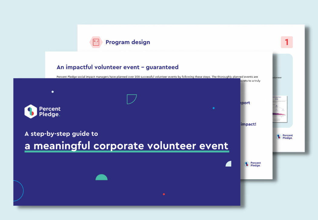 Step-by-step guide to a corporate volunteer event | Percent Pledge